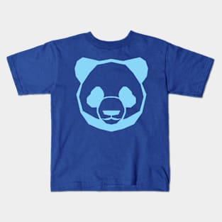 Retro Panda Cyan Kids T-Shirt